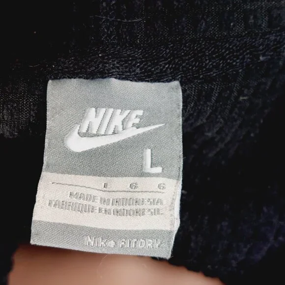 Nike Women's Black Fit Dry Raglon Sleeve Casual Full Zip Hoodie Size L - Picture 11 of 13